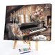 thumbnail image 2 of Cuadros Decorativos Pintado a mano DIY pintura al óleo por números Kit Piano lienzo pared imágenes artísticas Sywqhk Nuevos Originales, 2 of 9