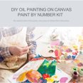 thumbnail image 4 of DIY Oil Painting on Canvas Paint by Number Kit 16 x 20 Inch Beautiful Scenery Pattern Craft Hand-Painted Home Wall Decor Gift Frameless for Adults Kids Beginner, 4 of 7