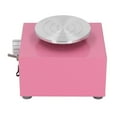 thumbnail image 1 of Kids Mini Pottery Wheel Stable Turntable Compact Pottery Wheel Pink Ideal for Creative Parent Child Interactions, 1 of 7