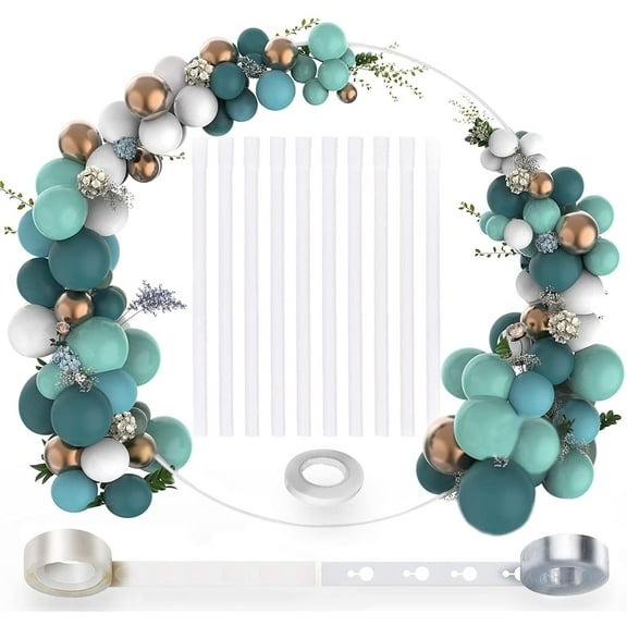 Round Balloon Arch Kit, 4.9ft (1.5m) Round Arch Stand Kit for Wedding Birthday Photo Background Party Supplies Decorations