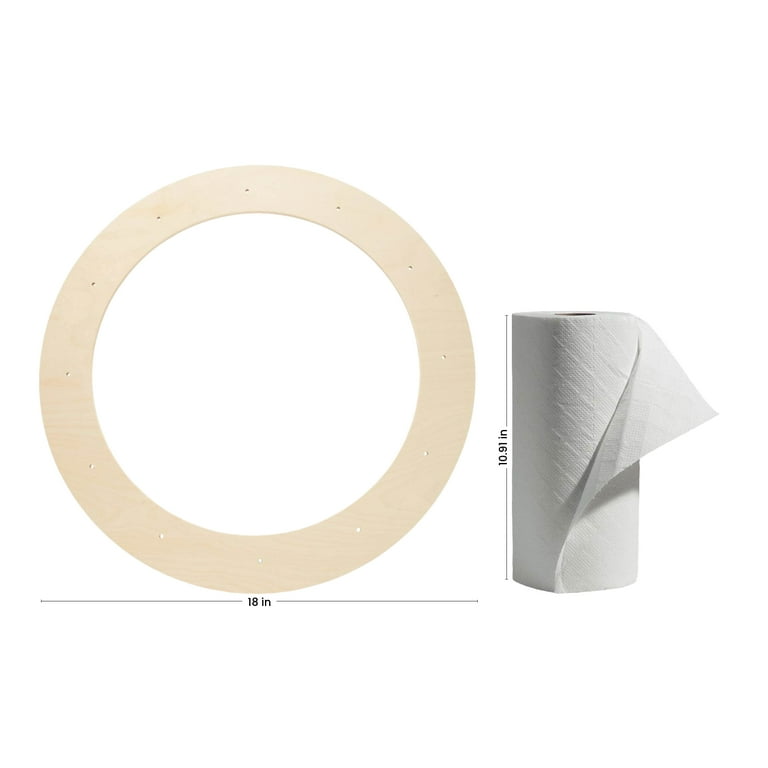 Extra-Large Wreath Frame 18-inch Diameter, Pack of Wood Wreath