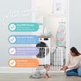 thumbnail image 3 of Regalo Easy Step Baby Safety Gate, Fits 29-38.5", White, 3 of 11