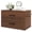 Walnut, variant on WoofPaw Stackable Drawers for Closet, 2-Drawer Short Dresser, Multi-Purpose Storage Cube with Anti-Scratch Pads, Anti-Tipping Devices, Storage Cabinet for Living Room, Entryway, Home Office (1,Black)