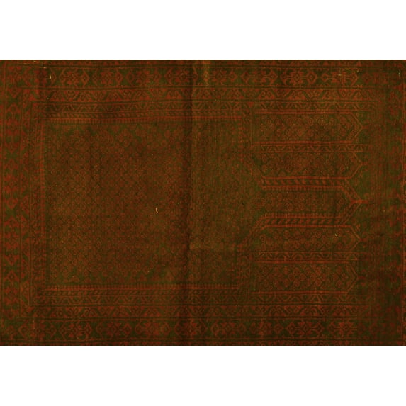 Ahgly Company Indoor Rectangle Persian Yellow Traditional Area Rugs, 8' x 12'