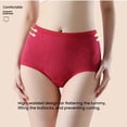 thumbnail image 3 of Everyday Comfort Women's Panties With High Waist Design And Knit Triangle Detailing For All Seasons, 3 of 4