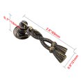 thumbnail image 5 of Utopia Alley Draper Cabinet Ring Pull Knob - Decorative Cabinet Drop Pull Knobs for Cabinets and Drawers - Vintage Cabinet Hardware with Hand Finished Antique Brass - Metal Drawer Pull Knobs 2.7", 5 of 7