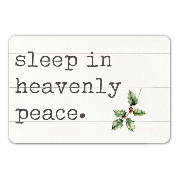 Sleep in Heavenly Peace Sign Farmhouse Christmas Décor Decorations Wall Art Winter Décor Home 8x12 208120097009