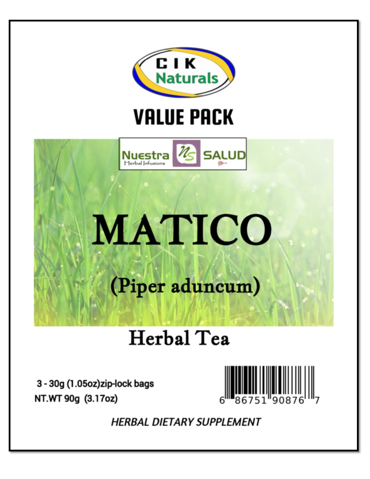 Matico Herbal Tea Value Pack (90g)