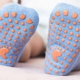 thumbnail image 6 of Odeerbi Non-Slip Slipper Socks for Baby Infant Boys Girls Cotton Prewalker Walking Shoes Yoga Crew Ankle Socks Infant Summer Comfort Mid Tube Socks Newborn Slip Socks, 6 of 7