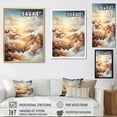 thumbnail image 4 of Designart "Cream And Taupe Clouds Minimalist View" Clouds Floater Framed Canvas Prints, 4 of 5