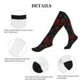 thumbnail image 6 of Bixox Roses Print Compression Socks,Compression Socks Women & Men Circulation for Medical,Running,Athletic, 6 of 7