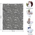 thumbnail image 4 of Gray Dinosaur Skeletons Fossils Pattern Blanket,Comfortable Soft Flannel Throw Blanket,All Season,Warm Lightweight Blankets for Sofa Bed Couch Living Room Chair,30"x40", 4 of 4