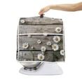 thumbnail image 4 of ZIATUBLES Daisy Wood Grain Print Kitchen Mixer Dust Cover Small Appliance Accessories with Front Pockets Compatible with 4.5-5 Quart Stand Mixer Easy to Clean, 4 of 7