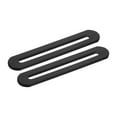 thumbnail image 1 of Soporte de Placa de Reparación Ajustable de 2 Pcs con Ranura, Soportes Rectos Ranurados de Acero Inoxidable de 3.54 x 0.75 Pulgadas para Muebles de Madera, Negro, 1 of 6