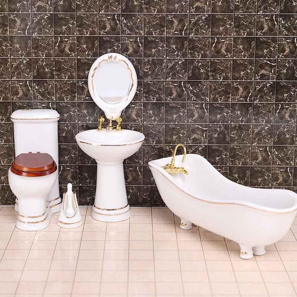 Serviettes de bain miniatures - VGEBY - 1:12 - Blanc - Décoration maison de poupée - Accessoires