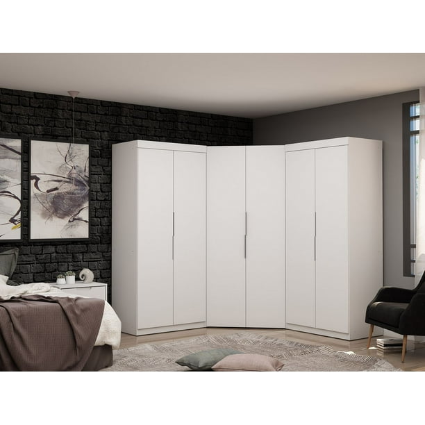 Manhattan Comfort Mulberry 3.0 Sectional Modern Wardrobe Corner Closet