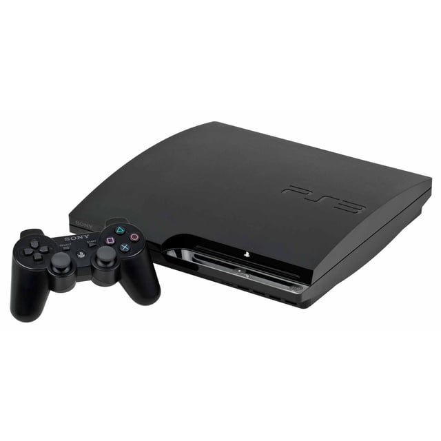 Consola Sony PlayStation 3 Slim de 320 GB Restaurada en Color Negro Carbón (Reacondicionada)