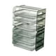 thumbnail image 2 of Estante para platos laterales, organizador para refrigerador, estante multiusos para almacenar alimentos, estante para alimentos de varias capas. verde 6 capas, 2 of 9