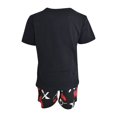 thumbnail image 3 of Boys Valentine's Day Tic Tac Toe T-Shirt with XO Shorts (7) Black, 3 of 6