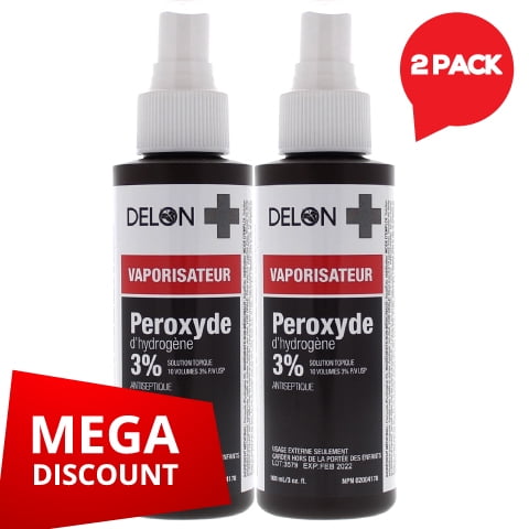 DELON 3% Hydrogen Peroxide Spray (3oz) DELON 3% Hydrogen Peroxide Spray (3oz)