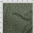 thumbnail image 2 of oneOone Georgette Viscose Sulu Green Fabric Leaves,Floral & Triangle Geometric Quilting Supplies Print Sewing Fabric By The Yard 42 Inch Wide, 2 of 4