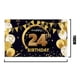 thumbnail image 2 of Decoraciones para fiesta de cumpleaños Ultra Black Gold Logo Poster Aniversario Photo Booth Fondo Banner Vhermosa CPB-US-DYP64-7, 2 of 2