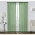 thumbnail image 4 of Coastal Pastel Colored Sheer Voile Window Curtains - Assorted Colors, 4 of 11