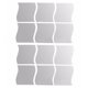 thumbnail image 1 of 12Pcs Square Wall Mirror Sticker Pattern Waves Silver Murals Style Dormitorio de Decoracion Infantil, 1 of 5