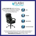 thumbnail image 4 of BizChair Big & Tall 500 lb. Rated Black LeatherSoft Executive Swivel Ergonomic Office Chair with Extra Wide Seat, 4 of 13