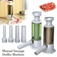 thumbnail image 3 of Manual Sausage Stuffer Machine with 4 Stuffing Tubes Manual Operation P2S3, 3 of 9