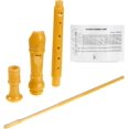 thumbnail image 2 of Soprano Recorder Descant Flauta Recorder 8 Hole ABS Clarinet German Style Treble flute C Key With Fingering Chart Instructions with Cleaning Rod Bag (yellow), 2 of 7