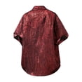 thumbnail image 6 of Tisuna Mens Shirts Short Sleeve Button Down Breathable Summer T-Shirts Mens Classic Collared Beach Shirts For Holiday Casual Wear Red Size Xxl, 6 of 9