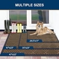 thumbnail image 2 of Buganda Door Mat Outside, Non Slip Rubber Doormat, Low Profile Dirt Trapper Welcome Mat, Heavy Duty Entrance Mat, 35"x23", Brown, 2 of 7