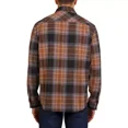 thumbnail image 3 of Chaps Men's Knit Flannel Shirt, Brown, L, 3 of 6