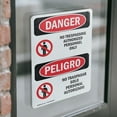 thumbnail image 4 of (2 Pack) No Trespassing Authorized Only Bilingual OSHA Danger Sign, 4 of 7