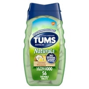 Tums Naturals Coconut Pineapple Ultra Strength Natural Antacid, 56 Ct