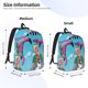 thumbnail image 2 of Balery Beach Flamingo Trio Mochila Clásica Impresa Básica para Viaje, Mochila Escolar Resistente al Agua, Mochila de Lona con Correas Ajustables-Medium, 2 of 5
