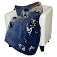 thumbnail image 2 of Denali Home Collection by Mont Double-Sided Reversible Throw, 50 by 60-Inch, Atlantic Blue Sand Crabs/Lapis, 2 of 3