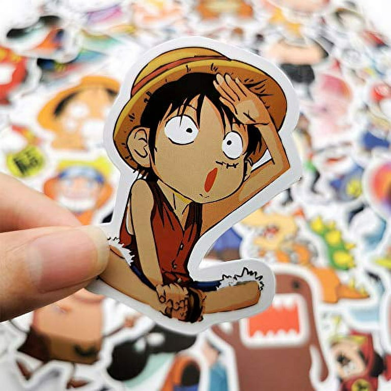 One Piece Stickers 50Pcs Impermeable Vinyl Luffy Argentina