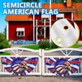 thumbnail image 3 of Qocolhg 1.5x3Ft American Bunting Flag 4th of July Stars Bunting Banner Patriotic Decorations Pleated Half Fan Flags Decor Outdoor Outside Porch Garden Window Independence Memorial Veterans Day, 3 of 8