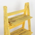 thumbnail image 3 of LINJH Merchants Distressed Ladder Shelf - Rustic Leaning Bookshelf for Home Decor (Gold), 3 of 4