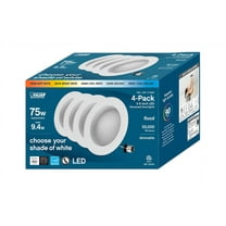 Feit Electric 75W Replacement 5-CCT LED Recessed Downlight, Dimmable, 4 Pack