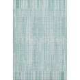 thumbnail image 2 of Addison Rugs Mayfield Premium Machine Washable Transitional Stripes Turquoise Rectangle Rug, 10' X 14' Machine Washable Transitional Stripes Turquoise Oversized Sherpa Throw Blanket, 2 of 6