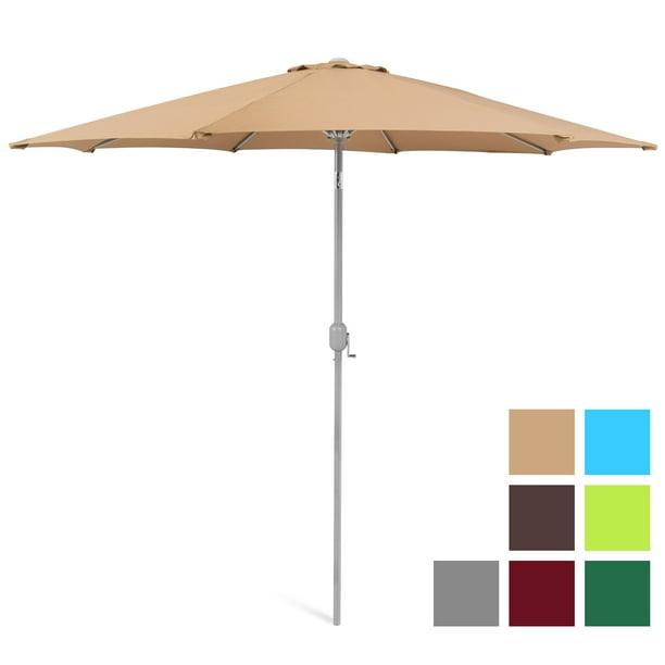 Best Choice Products 9ft Outdoor Market Patio Umbrella w/ Crank Tilt