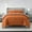 Burnt Orange, variant on Lanco Burnt Orange Comforter Set Queen Size, 7 Piece Diamond Quilting Solid Bedding Set, Matching Flat sheet, Fitted sheet, Pillows & Shams