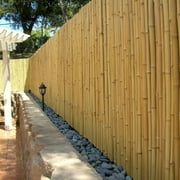 Backyard X-Scapes Natural Bamboo Fencing Garden Screen Rolled Fence Panel 1 in D x 3 ft H x 8 ft L