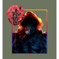 thumbnail image 6 of It Chapter 2 Pennywise Time To Float Adult Olive Long Sleeve Hoodie-XL, 6 of 7