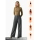 thumbnail image 5 of Pantalones de trabajo Willit de pierna ancha y cintura alta para mujer, color gris tinta S, 5 of 6