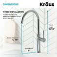 thumbnail image 5 of KRAUS Sellette Kitchen Bar Faucet, Chrome Finish, 5 of 11