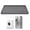 Gray, variant on Tutuviw Large Washer Drain Pan Silicone Mat 27×27inch Waterproof Washer Drip Tray with 0.8'' Raised Edge, Non-Slip Anti-Vibration Mat for Washing Machine, Dryer, Floor Protection (Black)